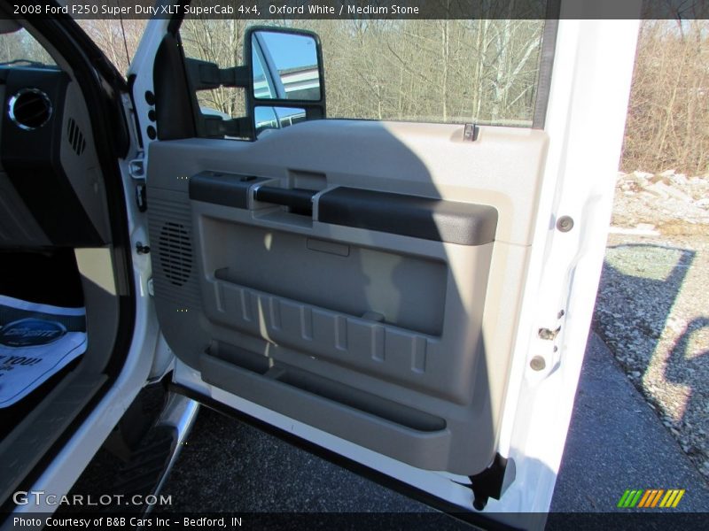 Oxford White / Medium Stone 2008 Ford F250 Super Duty XLT SuperCab 4x4