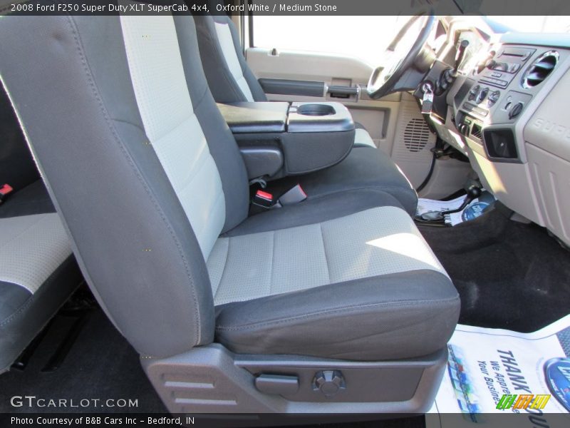Oxford White / Medium Stone 2008 Ford F250 Super Duty XLT SuperCab 4x4