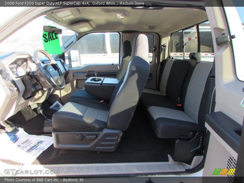 Oxford White / Medium Stone 2008 Ford F250 Super Duty XLT SuperCab 4x4