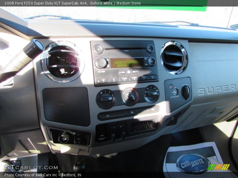 Oxford White / Medium Stone 2008 Ford F250 Super Duty XLT SuperCab 4x4