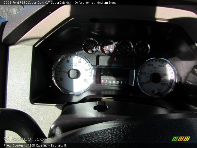 Oxford White / Medium Stone 2008 Ford F250 Super Duty XLT SuperCab 4x4