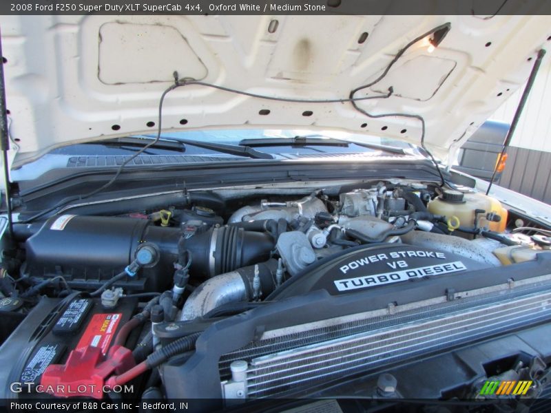 Oxford White / Medium Stone 2008 Ford F250 Super Duty XLT SuperCab 4x4