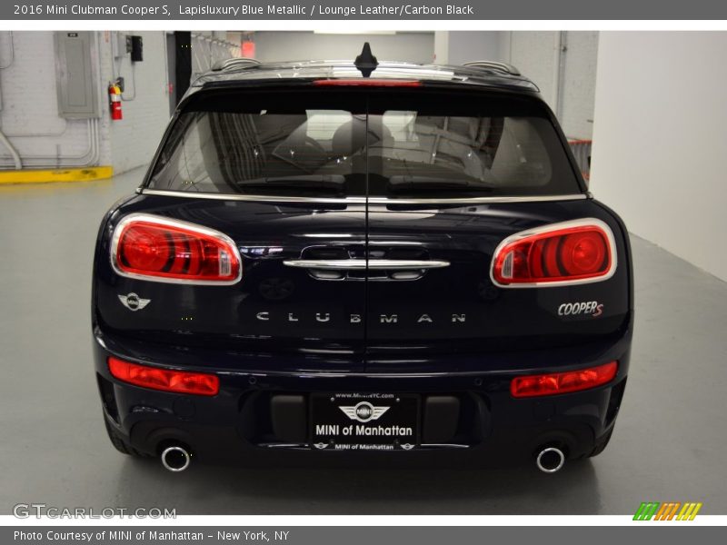 Lapisluxury Blue Metallic / Lounge Leather/Carbon Black 2016 Mini Clubman Cooper S