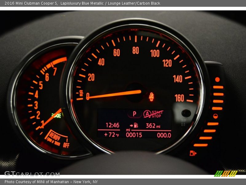 Lapisluxury Blue Metallic / Lounge Leather/Carbon Black 2016 Mini Clubman Cooper S