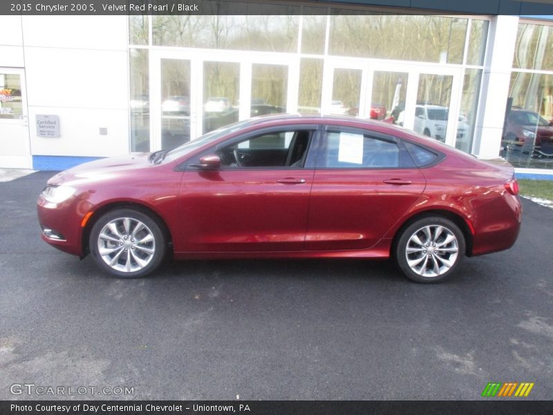 Velvet Red Pearl / Black 2015 Chrysler 200 S