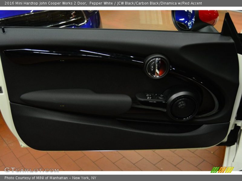 Pepper White / JCW Black/Carbon Black/Dinamica w/Red Accent 2016 Mini Hardtop John Cooper Works 2 Door