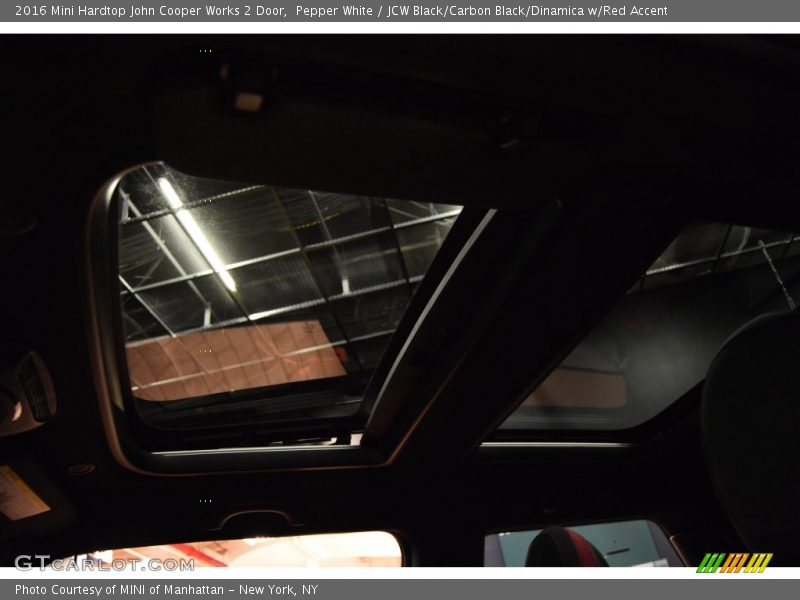 Pepper White / JCW Black/Carbon Black/Dinamica w/Red Accent 2016 Mini Hardtop John Cooper Works 2 Door