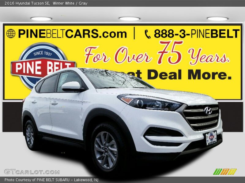 Winter White / Gray 2016 Hyundai Tucson SE
