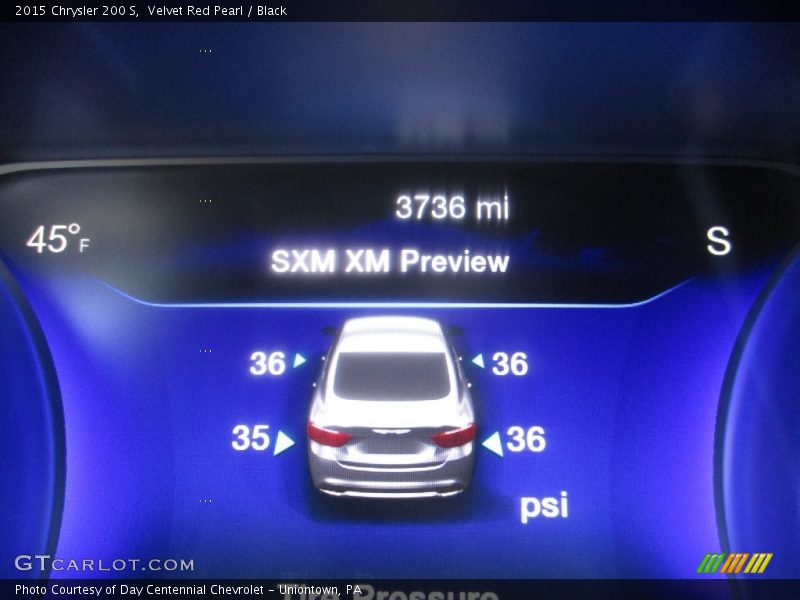 Velvet Red Pearl / Black 2015 Chrysler 200 S