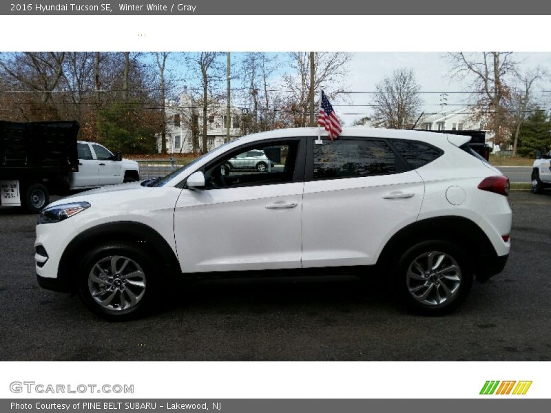 Winter White / Gray 2016 Hyundai Tucson SE