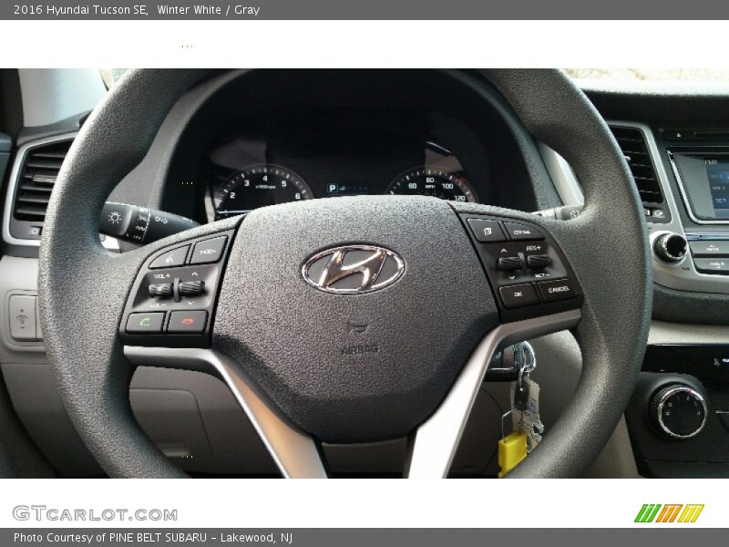 Winter White / Gray 2016 Hyundai Tucson SE