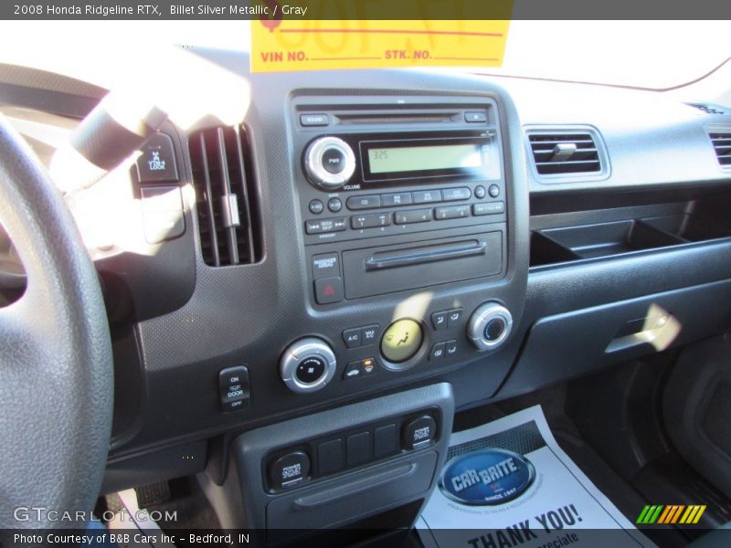 Billet Silver Metallic / Gray 2008 Honda Ridgeline RTX