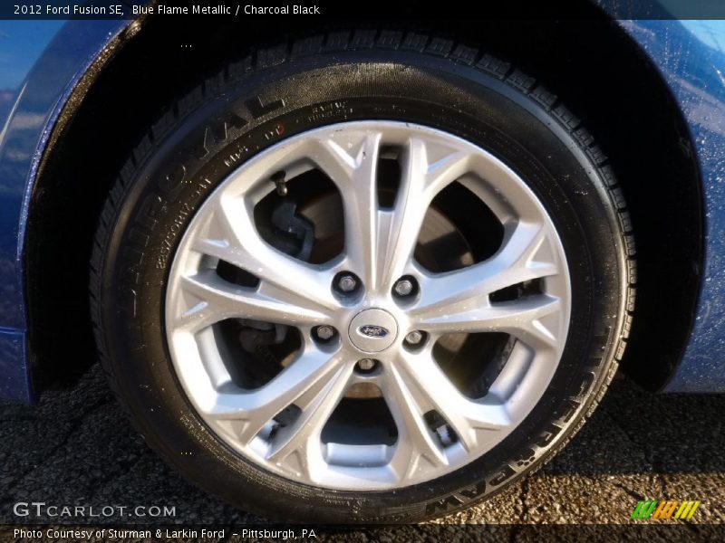 Blue Flame Metallic / Charcoal Black 2012 Ford Fusion SE