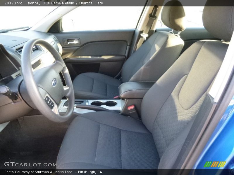 Blue Flame Metallic / Charcoal Black 2012 Ford Fusion SE