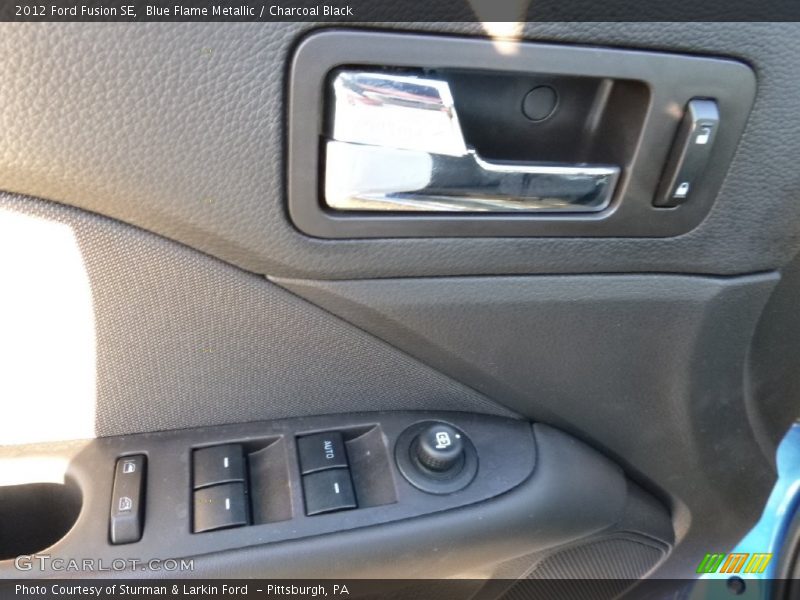 Blue Flame Metallic / Charcoal Black 2012 Ford Fusion SE