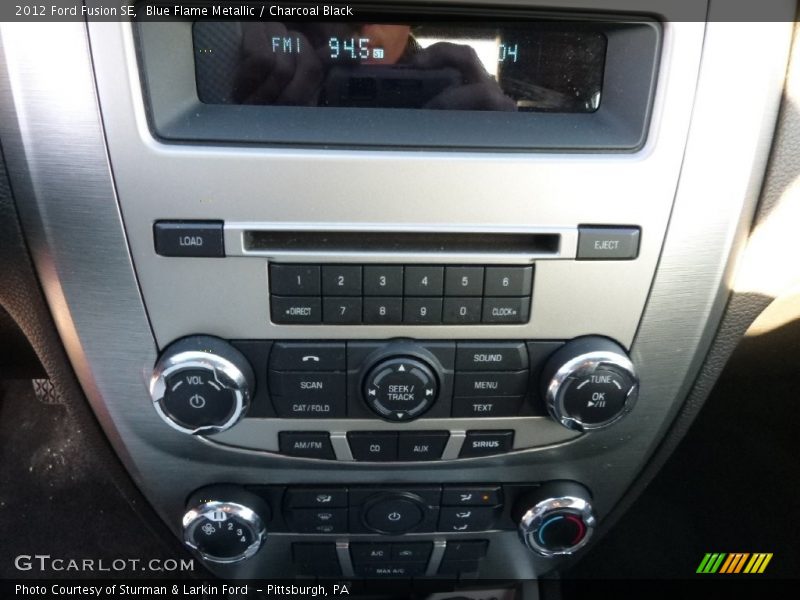 Blue Flame Metallic / Charcoal Black 2012 Ford Fusion SE
