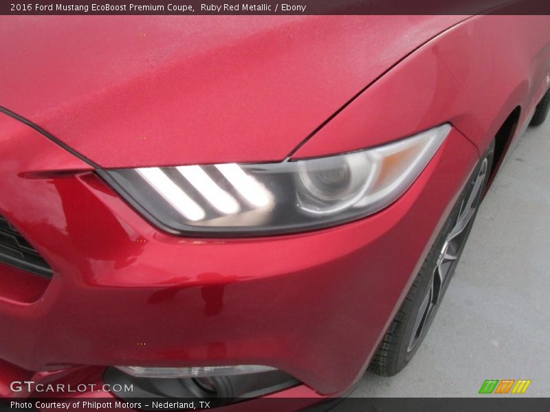 Ruby Red Metallic / Ebony 2016 Ford Mustang EcoBoost Premium Coupe