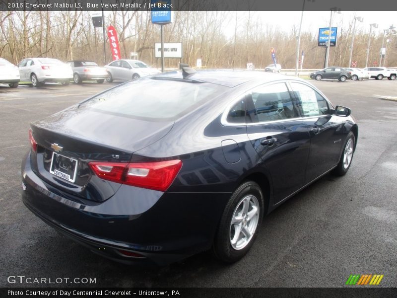 Blue Velvet Metallic / Jet Black 2016 Chevrolet Malibu LS