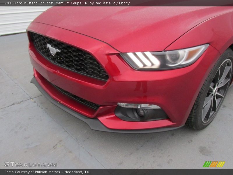 Ruby Red Metallic / Ebony 2016 Ford Mustang EcoBoost Premium Coupe