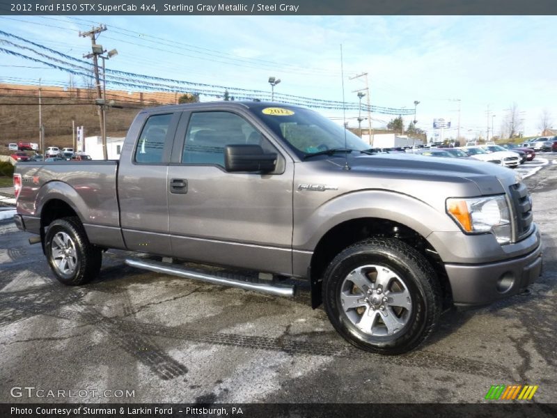 Sterling Gray Metallic / Steel Gray 2012 Ford F150 STX SuperCab 4x4