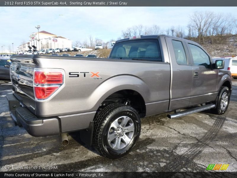 Sterling Gray Metallic / Steel Gray 2012 Ford F150 STX SuperCab 4x4