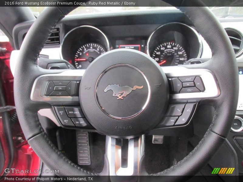 Ruby Red Metallic / Ebony 2016 Ford Mustang EcoBoost Premium Coupe