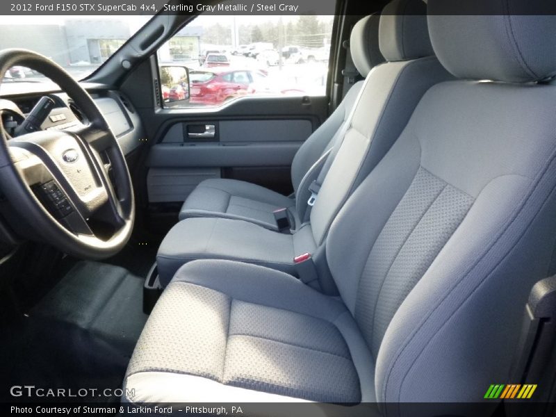 Sterling Gray Metallic / Steel Gray 2012 Ford F150 STX SuperCab 4x4