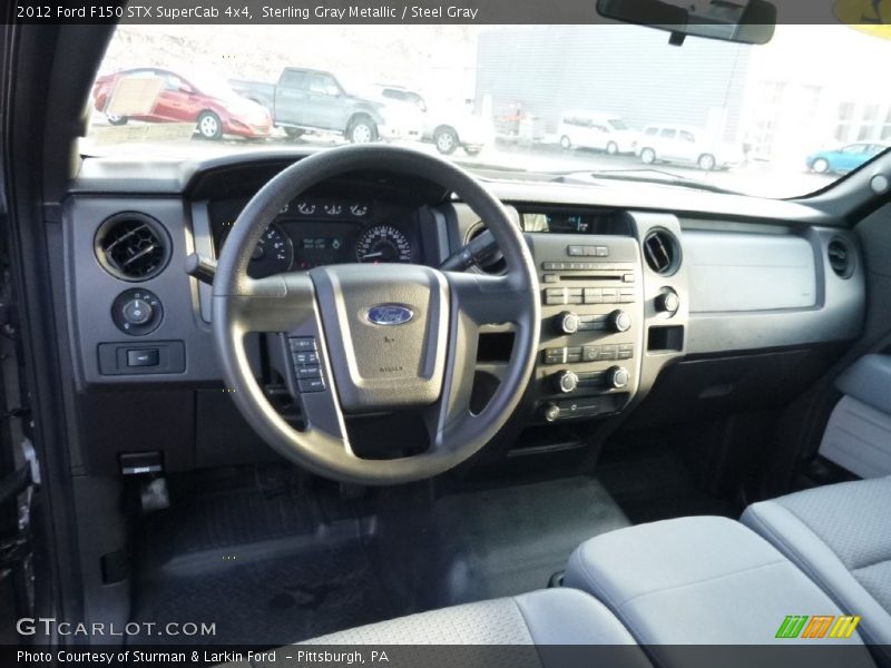 Sterling Gray Metallic / Steel Gray 2012 Ford F150 STX SuperCab 4x4