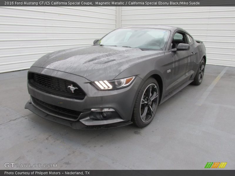 Magnetic Metallic / California Special Ebony Black/Miko Suede 2016 Ford Mustang GT/CS California Special Coupe