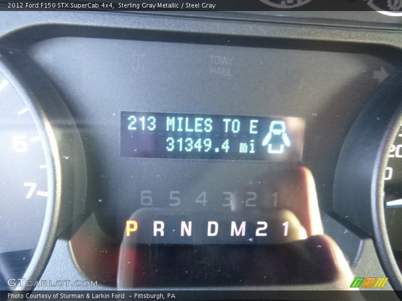 Sterling Gray Metallic / Steel Gray 2012 Ford F150 STX SuperCab 4x4