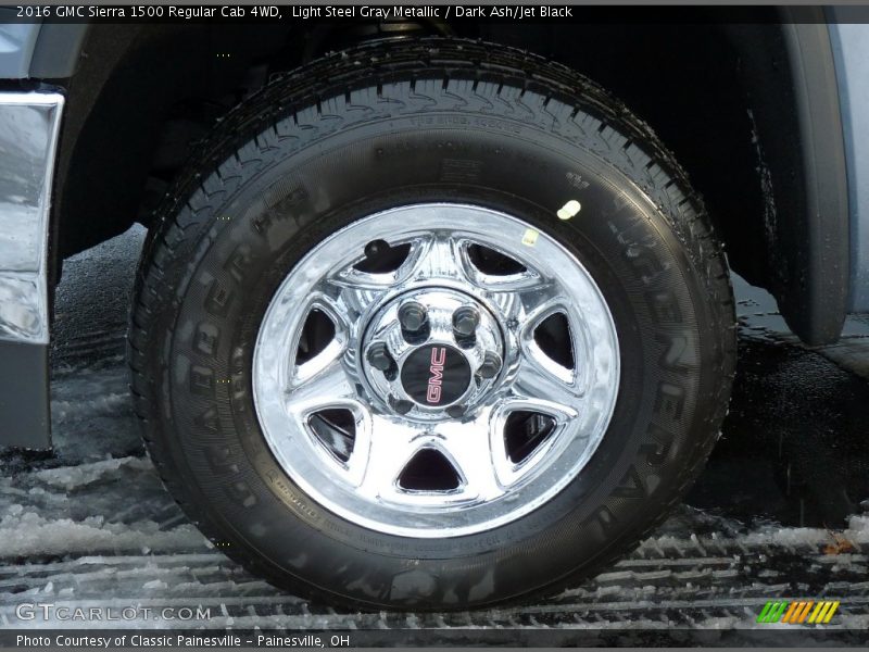 Light Steel Gray Metallic / Dark Ash/Jet Black 2016 GMC Sierra 1500 Regular Cab 4WD