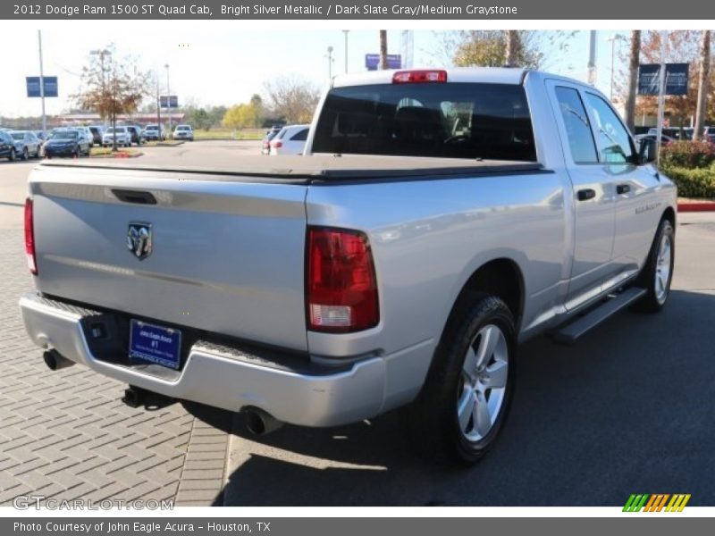 Bright Silver Metallic / Dark Slate Gray/Medium Graystone 2012 Dodge Ram 1500 ST Quad Cab