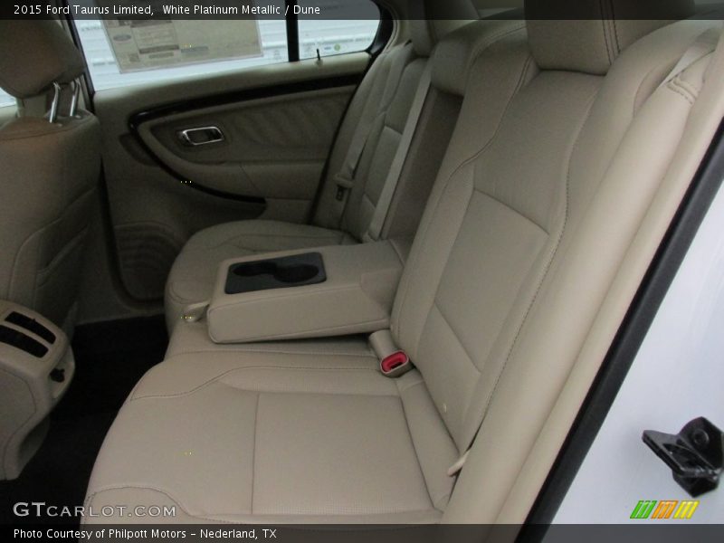 White Platinum Metallic / Dune 2015 Ford Taurus Limited