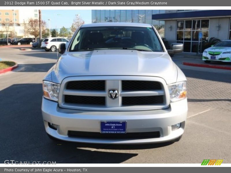 Bright Silver Metallic / Dark Slate Gray/Medium Graystone 2012 Dodge Ram 1500 ST Quad Cab