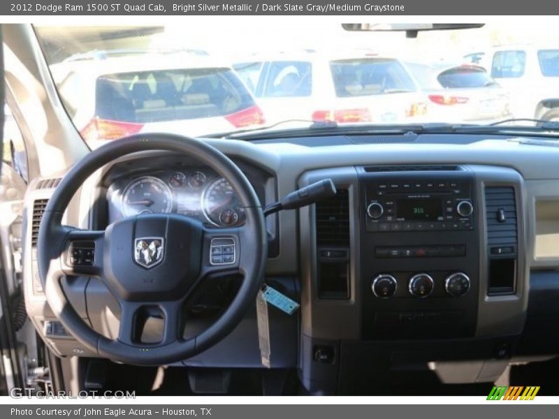 Bright Silver Metallic / Dark Slate Gray/Medium Graystone 2012 Dodge Ram 1500 ST Quad Cab
