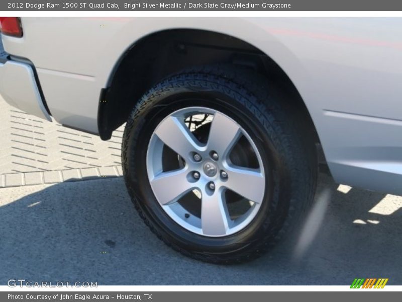 Bright Silver Metallic / Dark Slate Gray/Medium Graystone 2012 Dodge Ram 1500 ST Quad Cab