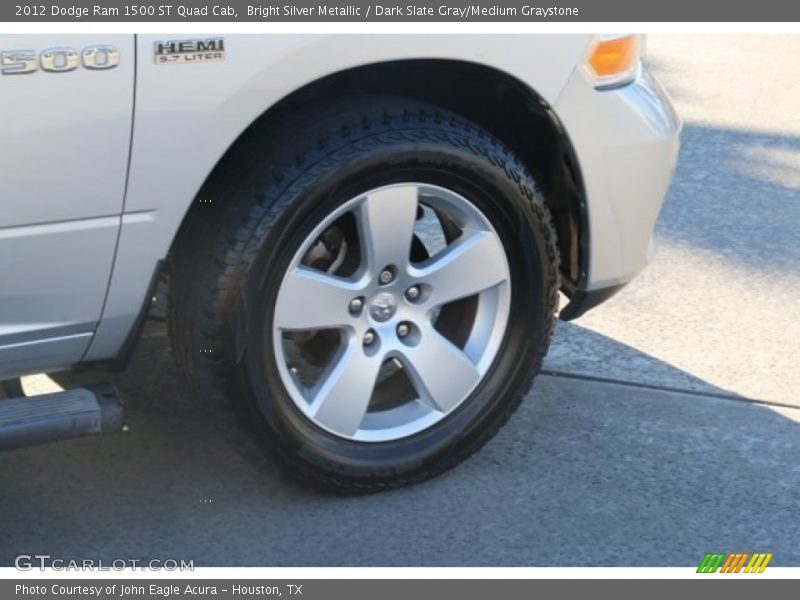 Bright Silver Metallic / Dark Slate Gray/Medium Graystone 2012 Dodge Ram 1500 ST Quad Cab