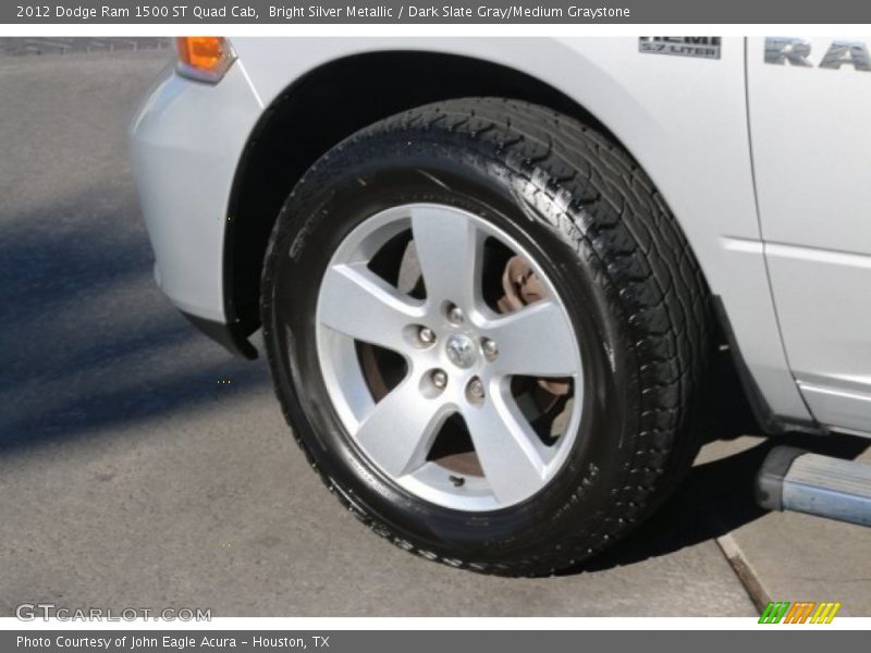 Bright Silver Metallic / Dark Slate Gray/Medium Graystone 2012 Dodge Ram 1500 ST Quad Cab