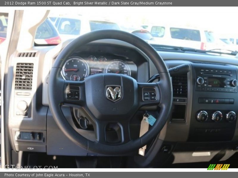 Bright Silver Metallic / Dark Slate Gray/Medium Graystone 2012 Dodge Ram 1500 ST Quad Cab
