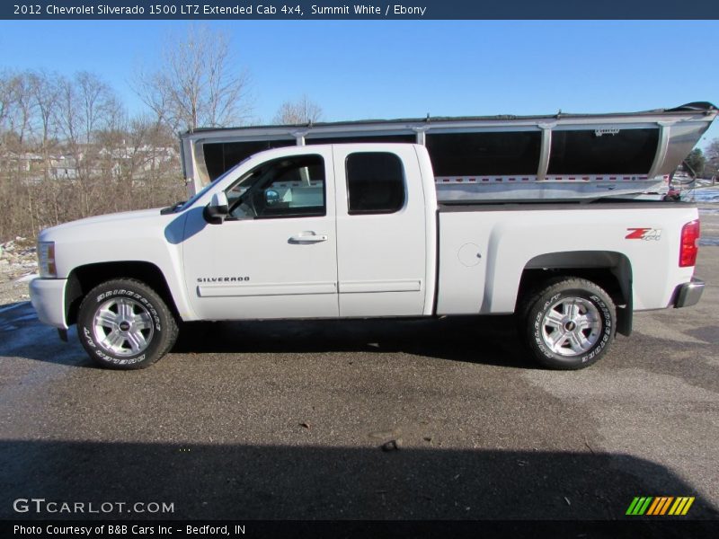 Summit White / Ebony 2012 Chevrolet Silverado 1500 LTZ Extended Cab 4x4