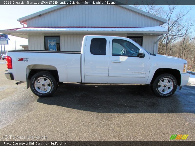 Summit White / Ebony 2012 Chevrolet Silverado 1500 LTZ Extended Cab 4x4