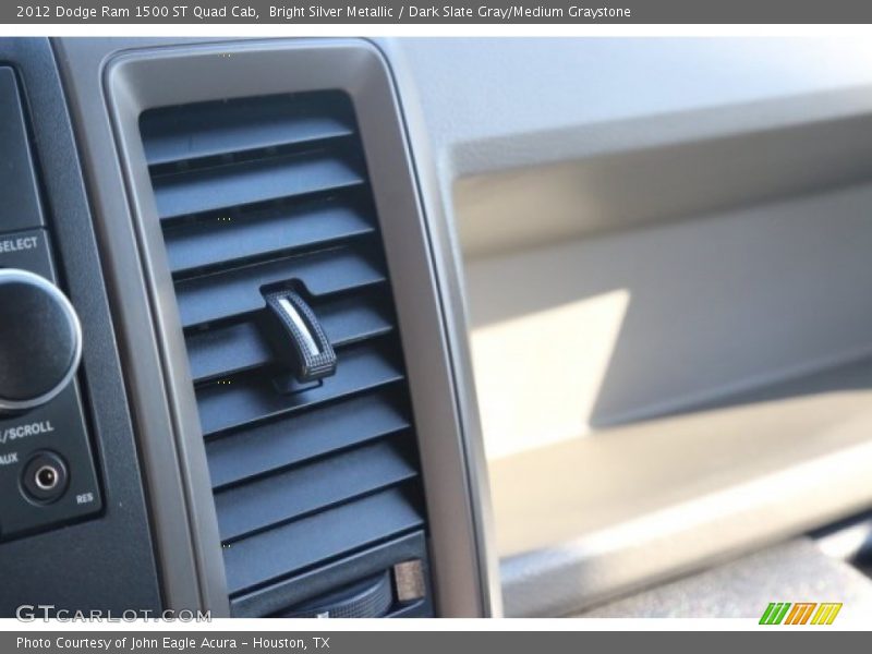 Bright Silver Metallic / Dark Slate Gray/Medium Graystone 2012 Dodge Ram 1500 ST Quad Cab