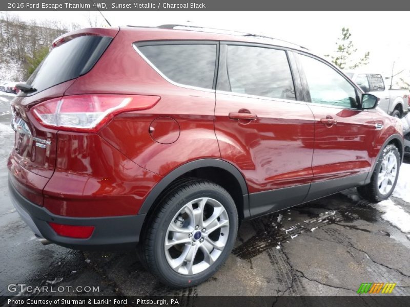 Sunset Metallic / Charcoal Black 2016 Ford Escape Titanium 4WD