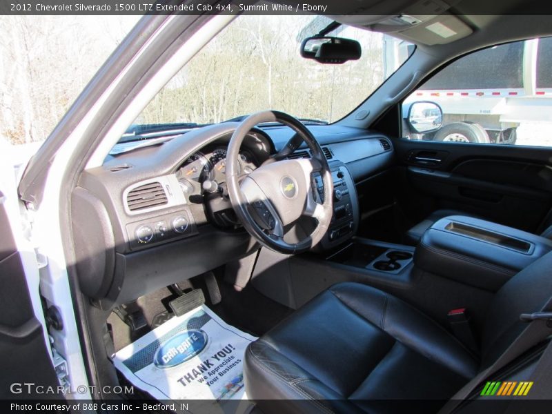 Summit White / Ebony 2012 Chevrolet Silverado 1500 LTZ Extended Cab 4x4