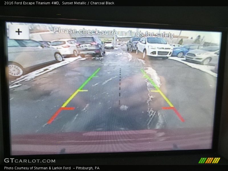 Sunset Metallic / Charcoal Black 2016 Ford Escape Titanium 4WD