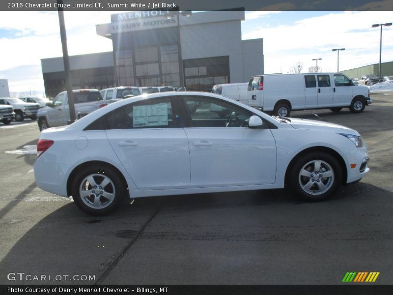 Summit White / Jet Black 2016 Chevrolet Cruze Limited LT