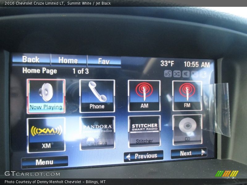 Summit White / Jet Black 2016 Chevrolet Cruze Limited LT