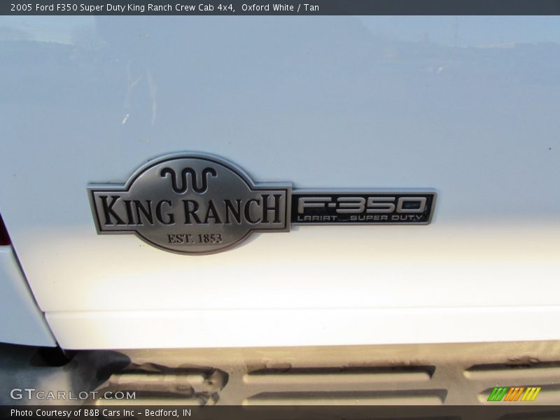 Oxford White / Tan 2005 Ford F350 Super Duty King Ranch Crew Cab 4x4