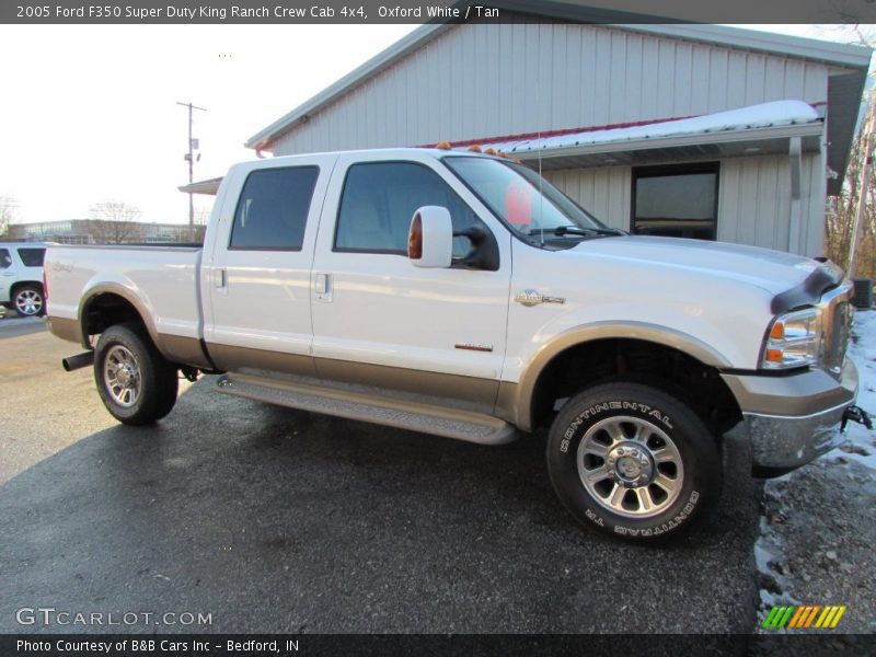 Oxford White / Tan 2005 Ford F350 Super Duty King Ranch Crew Cab 4x4