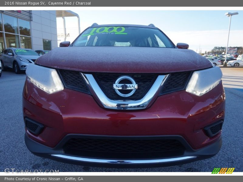Cayenne Red / Charcoal 2016 Nissan Rogue SV